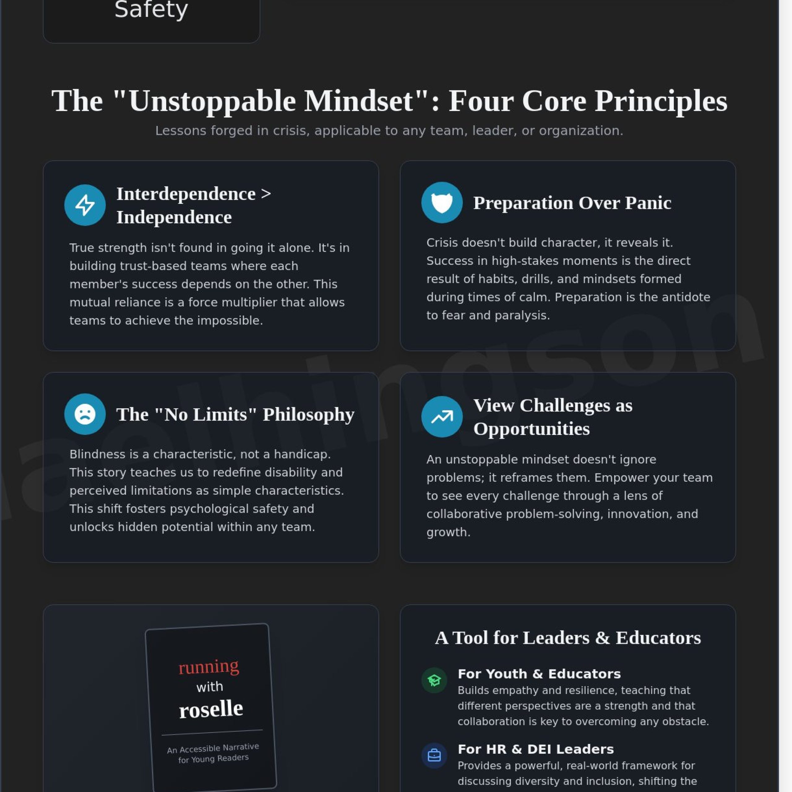 Running with Roselle: Inspiring Resilience and Trust in the Next Generation