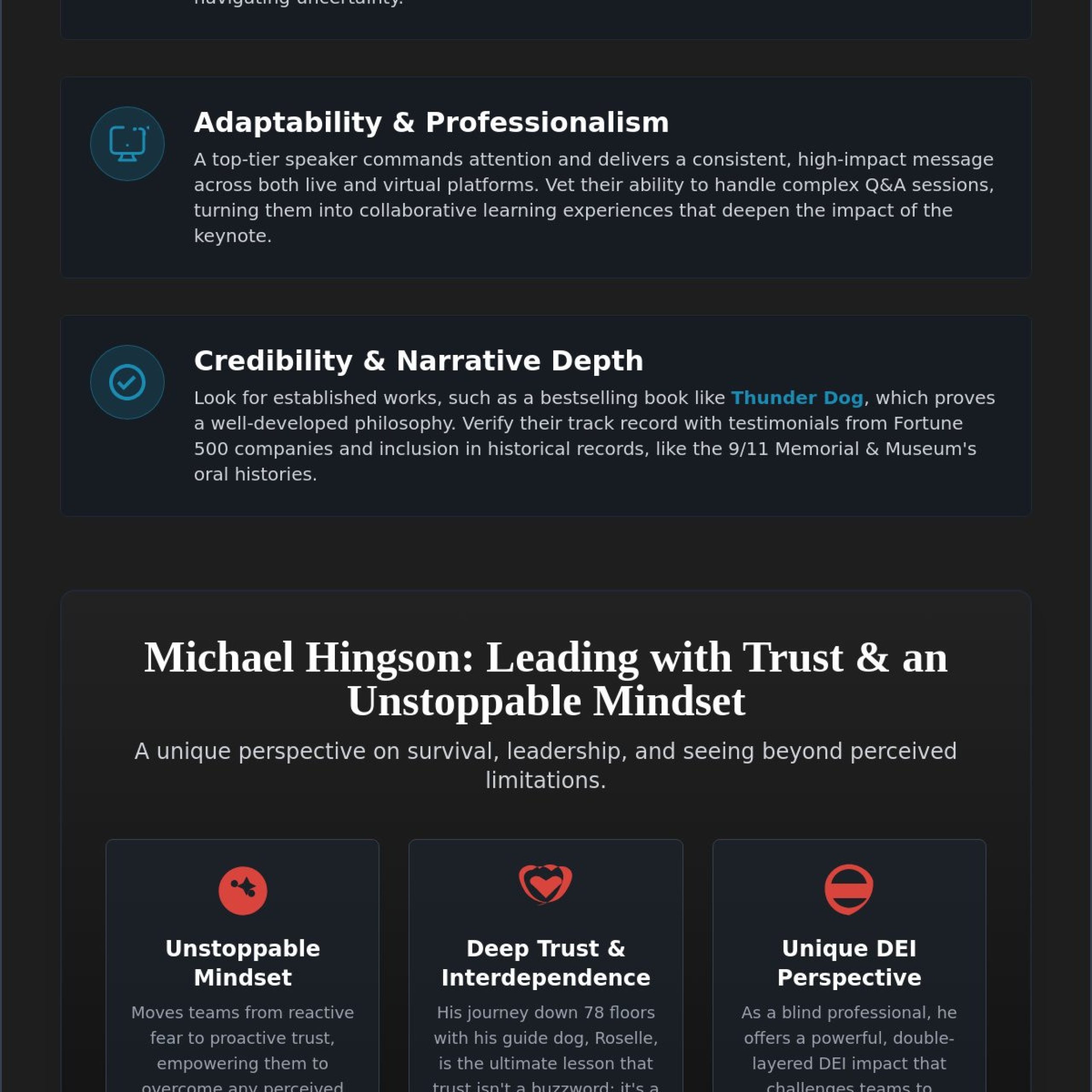 How to Hire a 9/11 Survivor Speaker: A Strategic Guide for Corporate Leaders in 2026